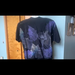 Unique black top silk screened astral images